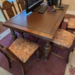 1929 Antique Barnhardt Table And Sideboard