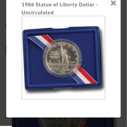 1986 Commerative Silver Coin