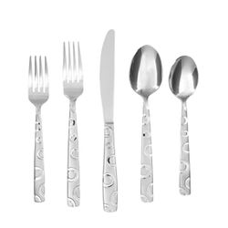 20pc Stainless Steel Solano Silverware Set - Threshold™