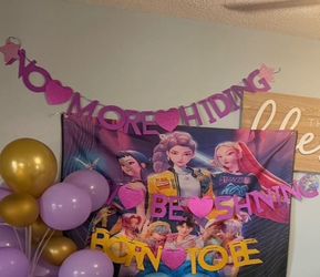 Kpop decor lyric banner