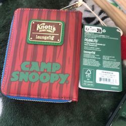 Knotts Berry Farm Loungefly Camp Snoopy Wallet