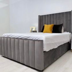 Tufted Custom Bed Any Size Any Color No Money Down No Credit Need 0% Interest 