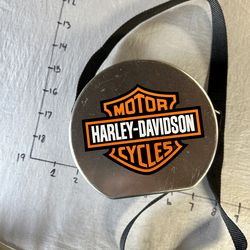 Harley Davidson Metal Tin Purse Tote Pouch Case With Strap Vintage 90s