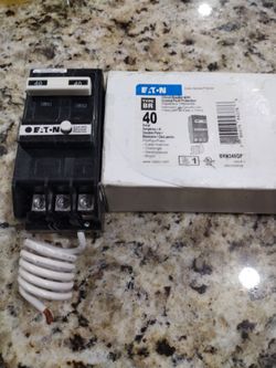 EATON BRN240GF 40AMP 2POLE GFI BREAKER BRAND NEW