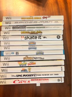 Nintendo Wii Game Lot - Most are CIB - 12 Games all functional