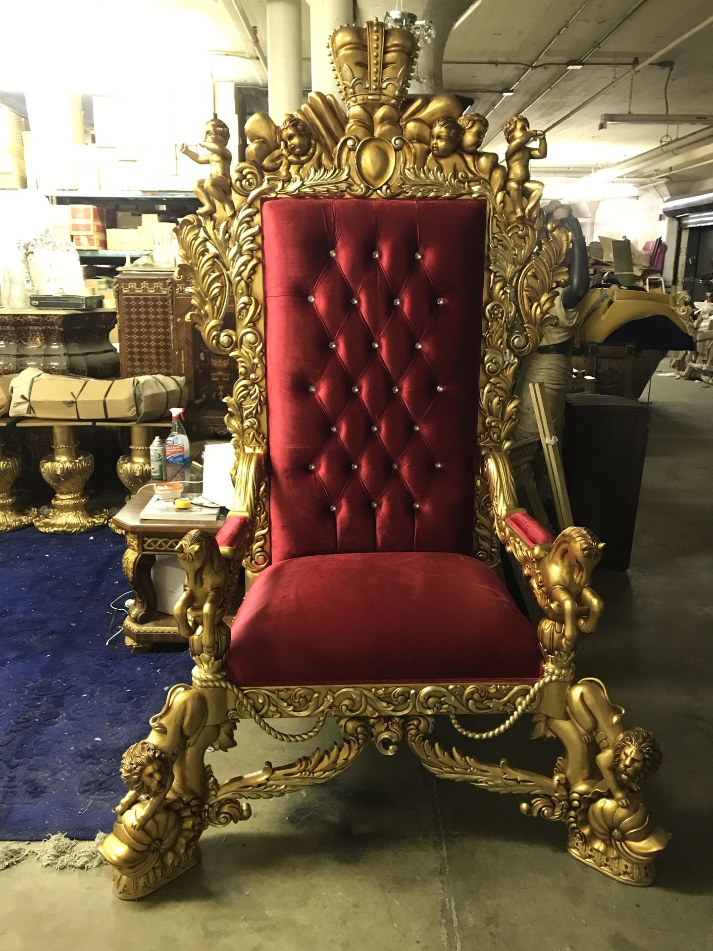 Beautiful throne chair.$10000. Best offer