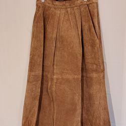 Giorgio Sant Angelo Tan/ SALAMANDER LEATHER Green Skirts
