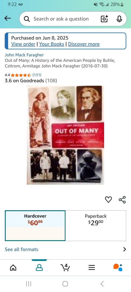 Out Of Many, A HISTORY OF THE AMERICAN PEOPLE