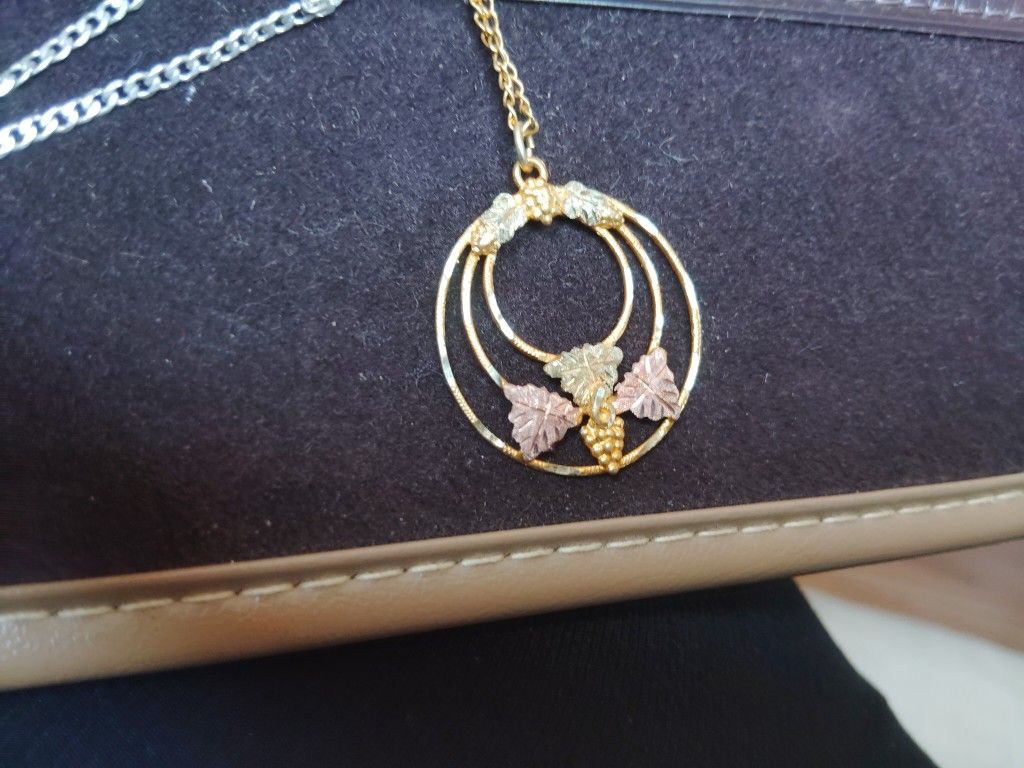 Beautifully Black Hill Gold Pendant Please Message For More Info And Pics If Interested $120 For Just Pendant That's A Great Deal Comparing To 350