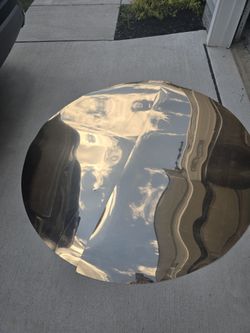 60" round 1.3mm thickness mirrored silver and gold acrylic table sheets 20pcs $700