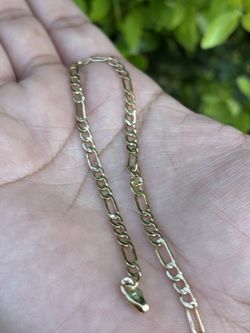 10k Gold Figaro Bracelet Brazalete Pulsera Oro 10 Kt