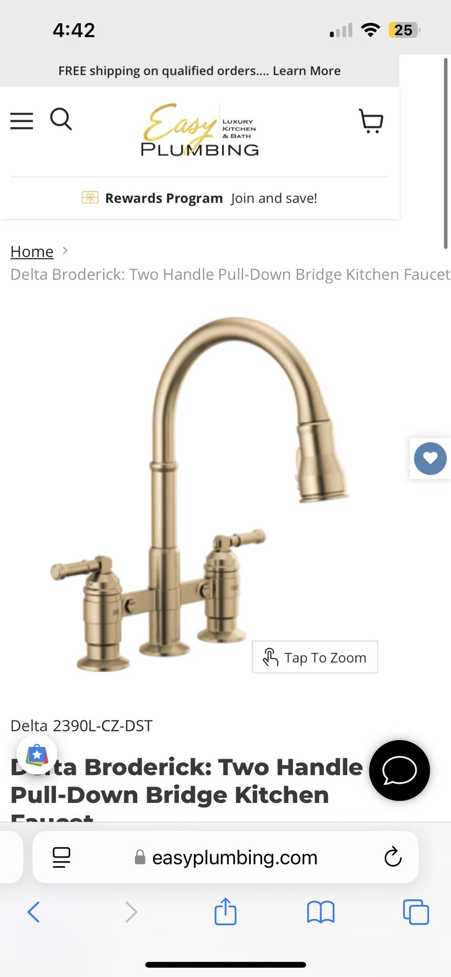Delta Broderick Two Handle
