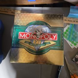 Monopoly 60th Anniversary Edition, released in 1995, Mint Sealed In Box