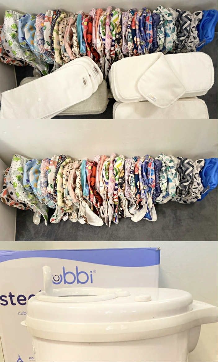 Cloth Diaper And Ubbi Diaper Pale