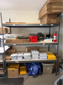 Storage Rack Shelves Shelving 7 foot tall 6 feet wide 36" deep