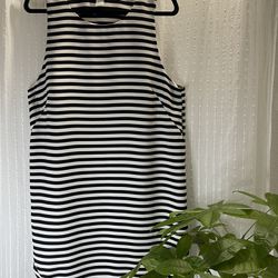Dress White & Black Stripes (OBO)