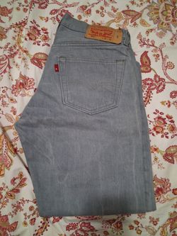 Gray 501 jeans