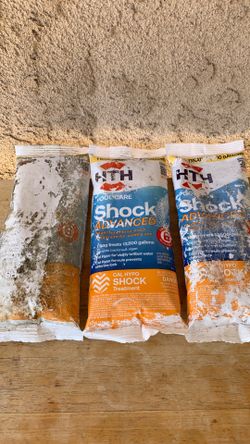 HTH SHOCK ADVANCED POOL CARE SHOCK TREATMENT $2 EACH OR TAKE 3 FOR $5