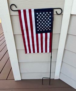 Garden stand and flag