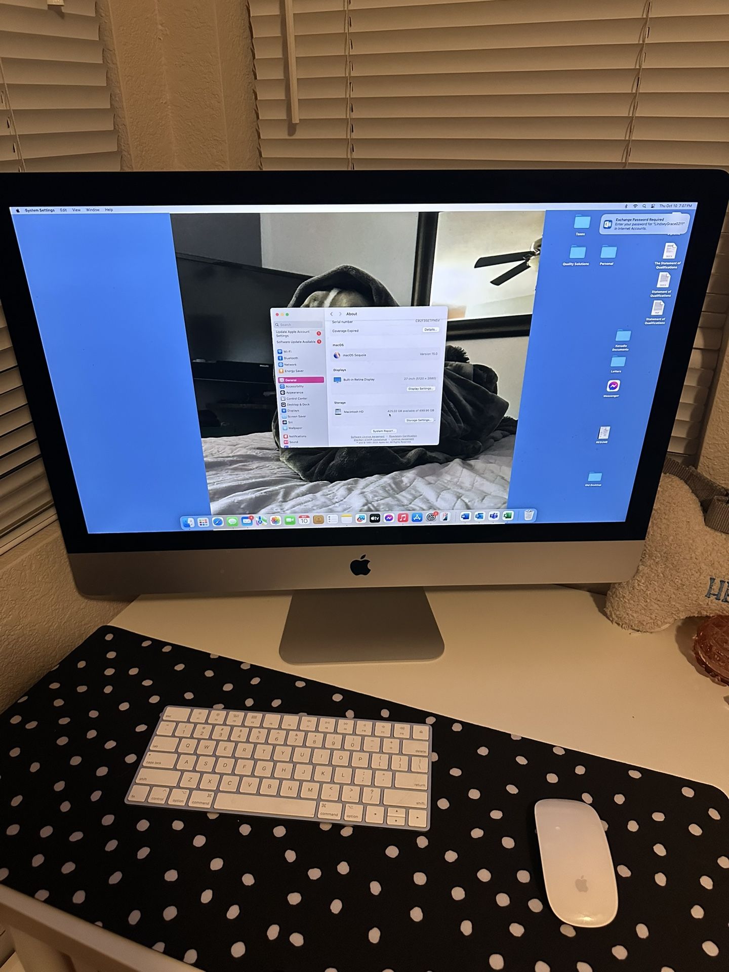 27” Mac desktop