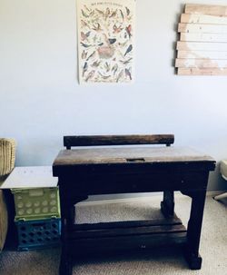 Double seated school desk for children