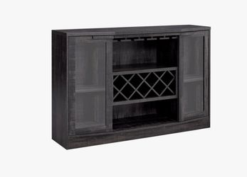 Glass Door, 7 Bottle, Wine & Bar Cabinet - $100