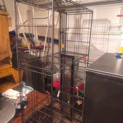 Black Metal Storage Shelving