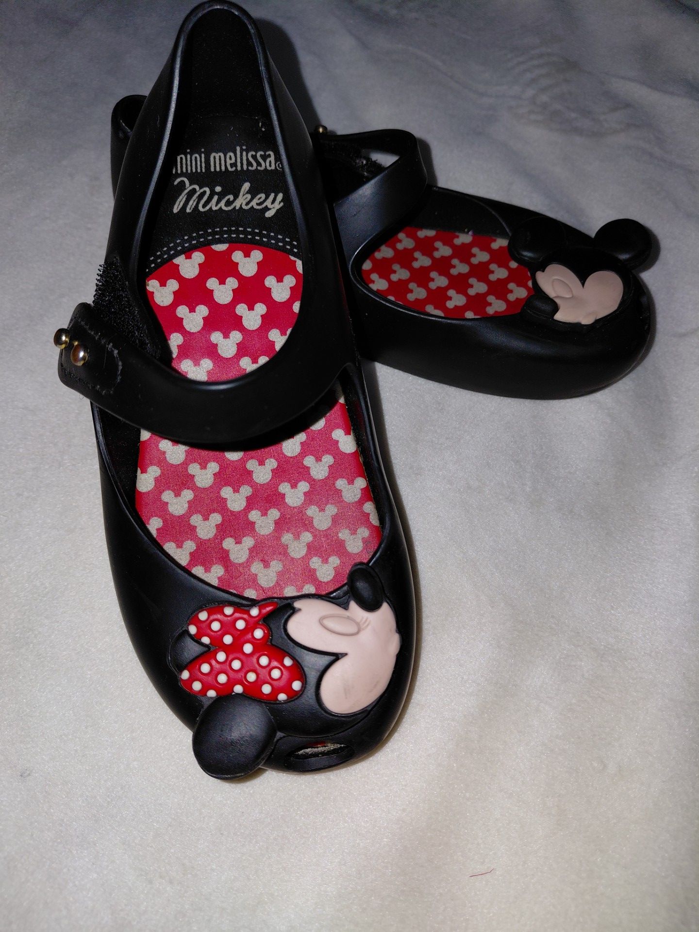 Mini Melissa Minnie And Mickey Mouse Shoes Size 10