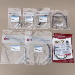 Cat6 Patch Cables Networking New In Bags