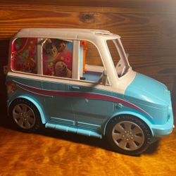 Barbie Ultimate Puppy Mobile Transforming SUV Pet Playset Van Mattel Accessories