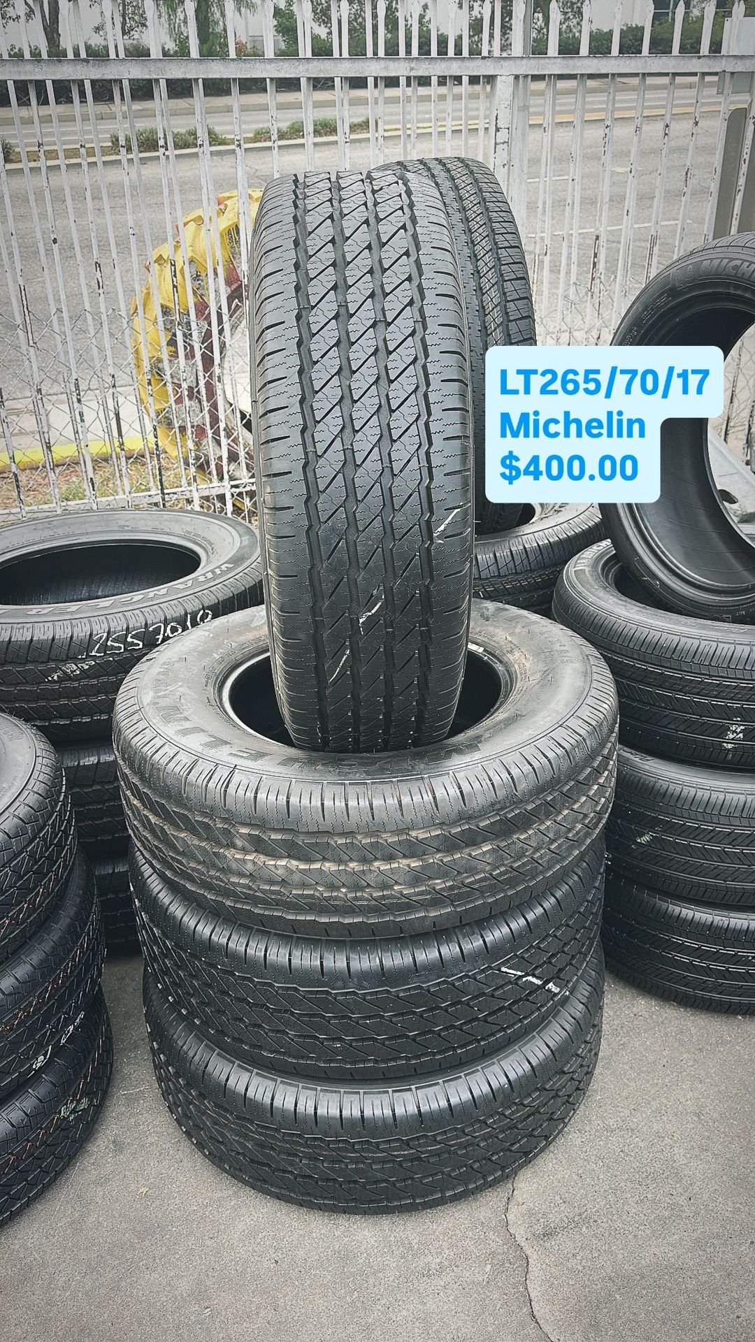 Used Set Of Michelin LT265/70/17 Tires
