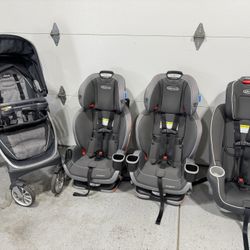 Graco Extend2Fit Car Seats And Chicco Stroller 