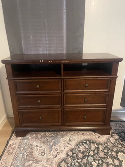 brown dresser