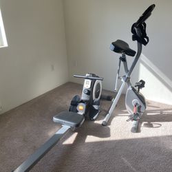 Rowing Machine & Exercising Bike 