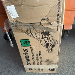 Lawnmower GreenWorks Corded Brand New. 