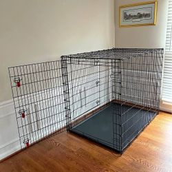 XXL 53" Metal Dog Crate Cage Kennel Carrier.  FIRM PRICE 