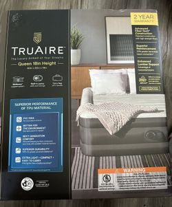 Intex Raised TruAire 18" Queen Air Mattress with Internal 120V Pump
