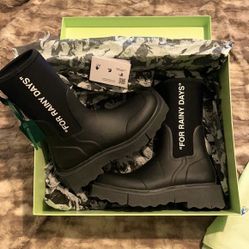 Off White Rain Boots Size 46 