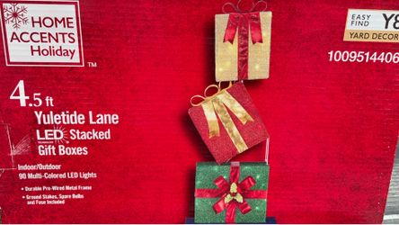 Yuletide Lane Stacked Gift Boxes