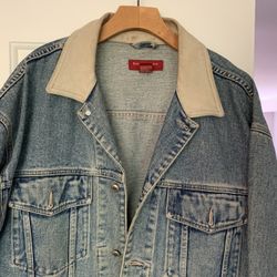 Men’s Denim Leather Jacket