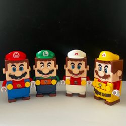 Super Mario Power-up Custom Lego Brick Figures