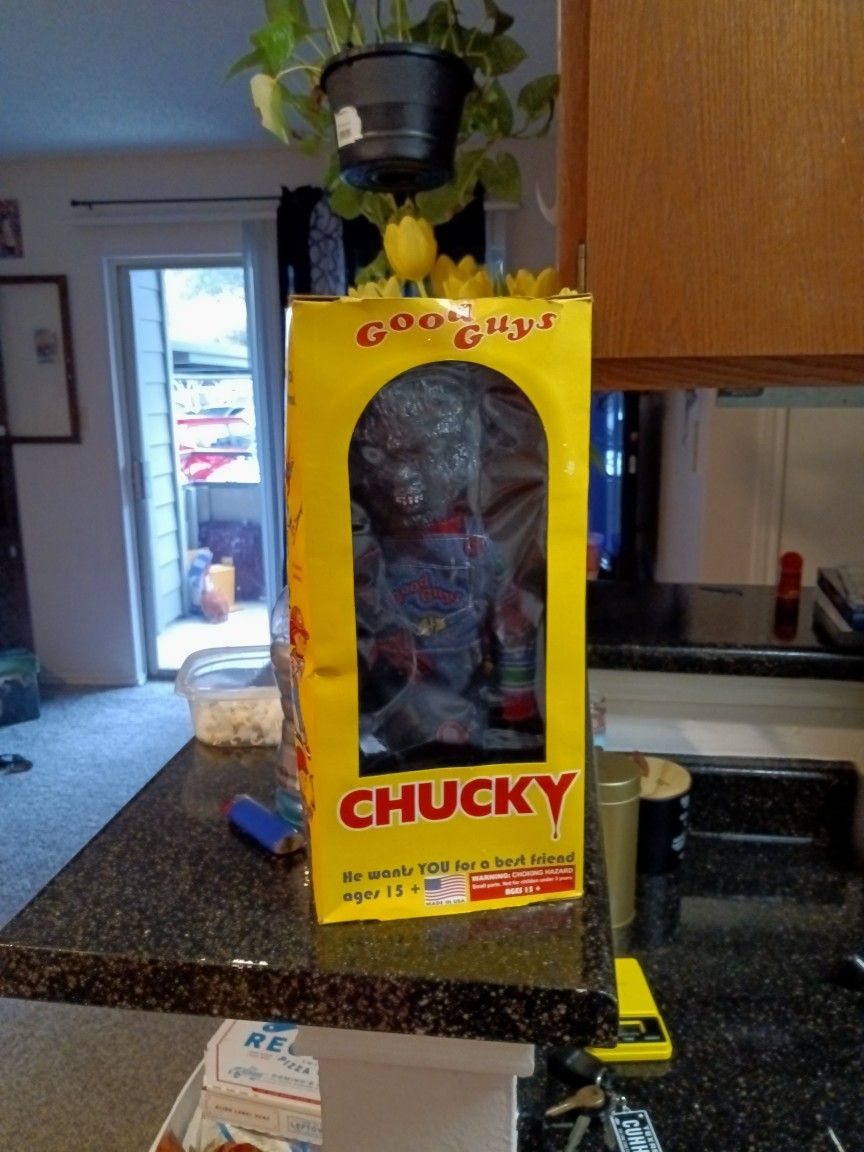 Burnt Chucky Doll