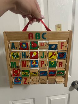 VINTAGE WOODEN ABC TOY