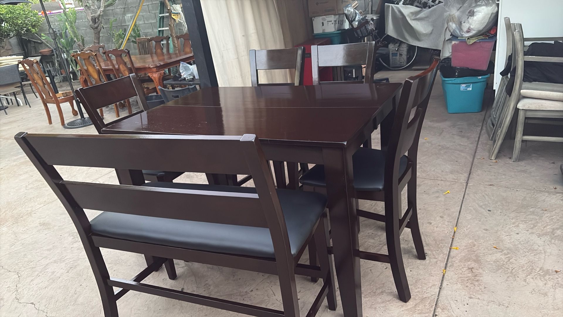 Dining Table And 4 Chairs One Bench