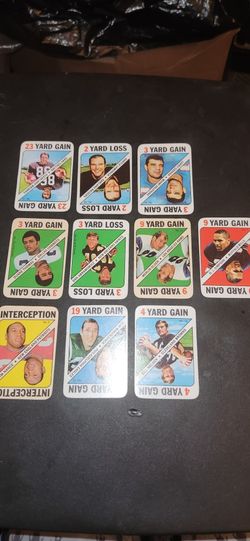 VINTAGE 1971 TOPPS FOOTBALL GAME CARDS