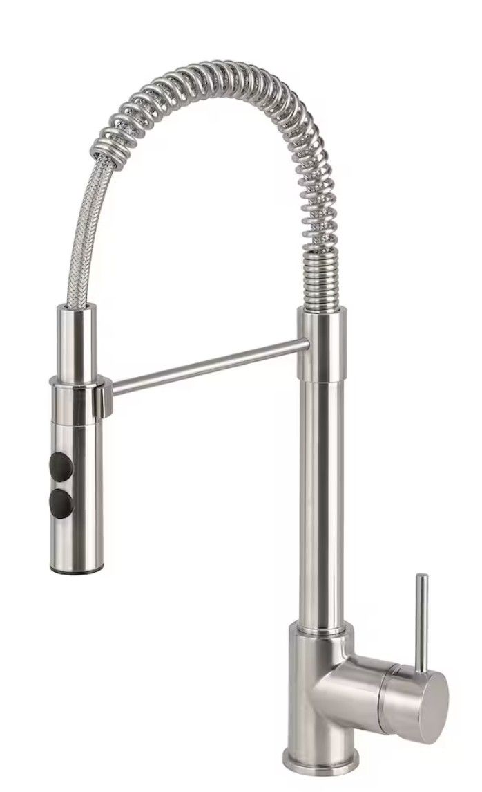 VIMMERNKitchen faucet with handspray stainless steel color