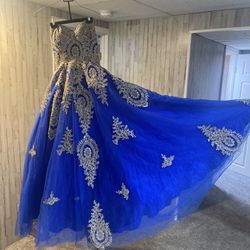 Super Dress Blue Royal Dress Xs Size