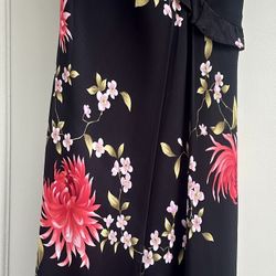 🌸 Donna Ricco New York Black Floral Sleeveless Dress – Size 8 🌸