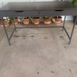 Two Drawer Desk With Cable Drawer