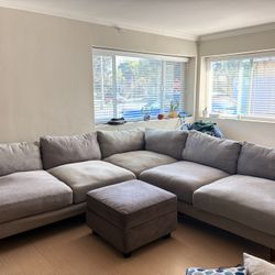 Couch with Ottoman 